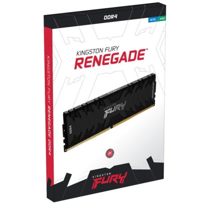 Модуль пам'яті для комп'ютера DDR4 16GB (2x8GB) 4800 MHz FURY Renegade Black Kingston Fury (ex.HyperX) (KF448C19RBK2/16)
