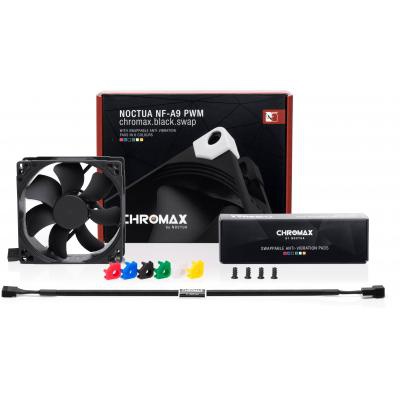 Кулер для корпуса Noctua NF-A9 PWM CHROMAX.BLACK.SWAP