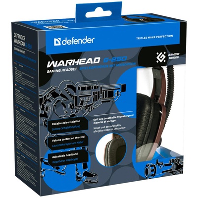Наушники Defender Warhead G-250 Brown (64120)