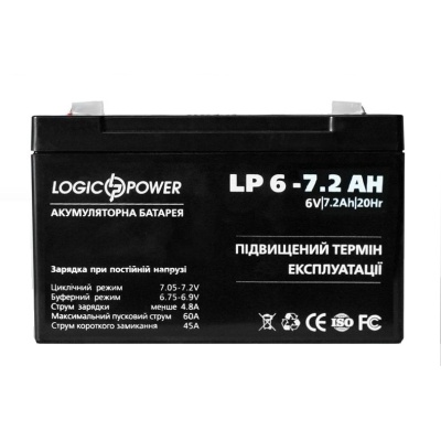 Батарея к ИБП Gemix LP 6V 7.2Ah (LP6-7.2)