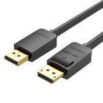 Кабель мультимедійний DisplayPort M to DisplayPort M 1.5m black Vention (HACBG)