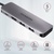 Концентратор AXAGON USB-C to 2xUSBA + HDMI + SD/microSD + USB-C PD 100W 0.2m grey (HMC-5)