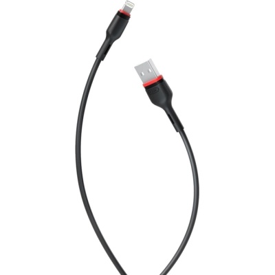 Дата кабель USB 2.0 AM to Lightning 1.0m 2.4A NB-P171 black XO (6920680873647)