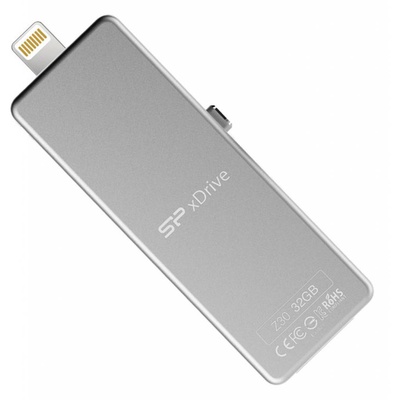 USB флеш накопитель Silicon Power 32GB xDrive Z30 White USB 3.0/Lightning (SP032GBLU3Z30V1W)