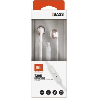 Наушники JBL T205 Rose Gold (JBLT205RGD)