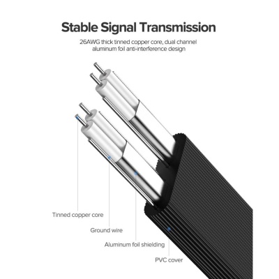 Кабель для передачі даних SATA 3 Data Cable 0.5m 90° corner US217 Black UGREEN (30797)