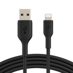 Дата кабель USB 2.0 AM to Lightning 1.0m PVC black Belkin (CAA001BT1MBK)
