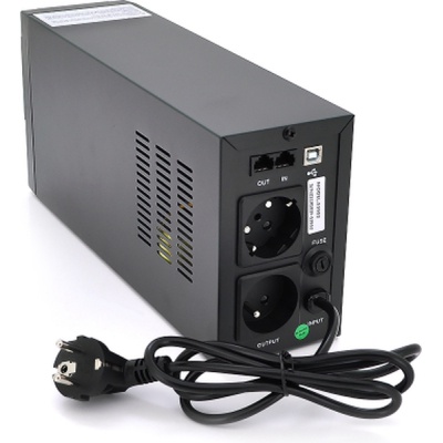 Пристрій безперебійного живлення Qoltec Qoltec QLT800 (480W) (QLT800LCD-53952)