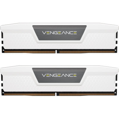 Модуль пам'яті для комп'ютера DDR5 64GB (2x32GB) 6000 MHz Vengeance White Corsair (CMK64GX5M2B6000C40W)