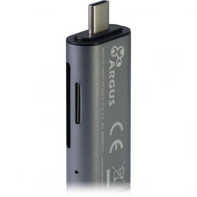 Считыватель флеш-карт Argus USB2.0, USB Type C USB 2.0 Type A Male Micro USB 2.0 (OTG), (V16-2.0)