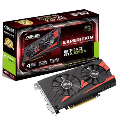 Видеокарта ASUS GeForce GTX1050 Ti 4096Mb EXPEDITION (EX-GTX1050TI-4G)