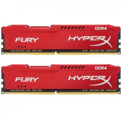Модуль памяти для компьютера DDR4 16GB (2x8GB) 2133 MHz HyperX FURY Red Kingston (HX421C14FR2K2/16)