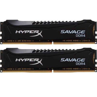 Модуль памяти DDR4 8GB (2x4GB) 2800 MHz Savage Black Kingston (HX428C14SBK2/8)
