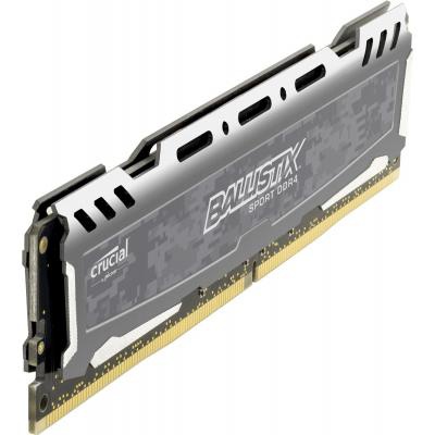 Модуль памяти для компьютера DDR4 8GB 2400 MHz Ballistix Sport LT Gray MICRON (BLS8G4D240FSBK)