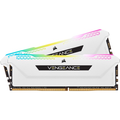 Модуль пам'яті для комп'ютера DDR4 32GB (2x16GB) 3600 MHz Vengeance RGB Pro SL White Corsair (CMH32GX4M2D3600C18W)