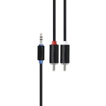 Кабель мультимедійний Jack 3.5mm папа/2RCA папа 1.5m Prolink (PB103-0150)