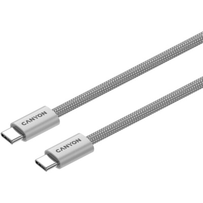 Дата кабель USB-C to USB-C 1.0m 60W Magnet Braided Light Grey Canyon (CND-CCMG60AB15LG)