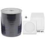 Диск DVD ANV 4,7Gb 16x Bulk 100 шт DVD-R + 100 шт конверт (124х124мм) (907WFDRMNW001s)