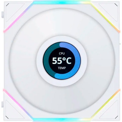 Кулер до корпусу Lian Li TLLCD 120-3, White Cooler (G99.12TLLCD3W.00)