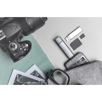 Зчитувач флеш-карт Digitus USB-C/USB 3.0 SD/MicroSD (DA-70886)
