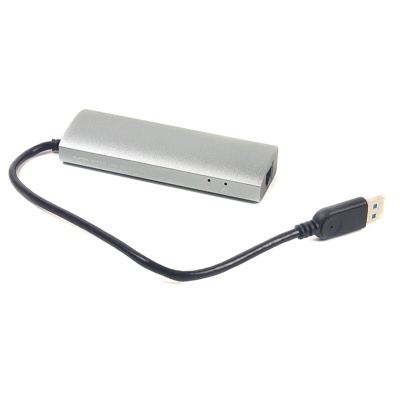 Концентратор USB 3.0 3 port + Gigabit Ethernet PowerPlant (CA910564)