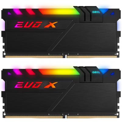 Модуль памяти для компьютера DDR4 32GB (2x16GB) 3200 MHz Evo X Hybrid Independent Light GEIL (GEXSB432GB3200C16ADC)