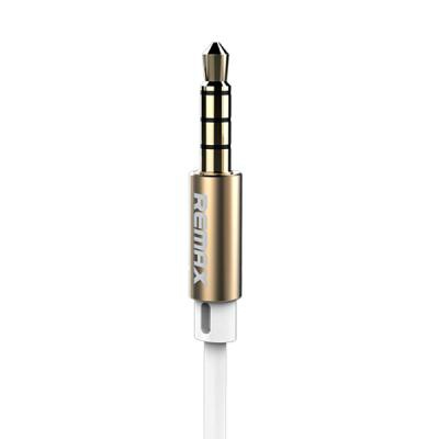 Наушники HF RM-565i White (metal + mic + button call answering) Remax (43652)