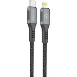 Дата кабель USB-C to Lightning 1.2m CBGPD30WTL1 30W grey Intaleo (1283126518089)