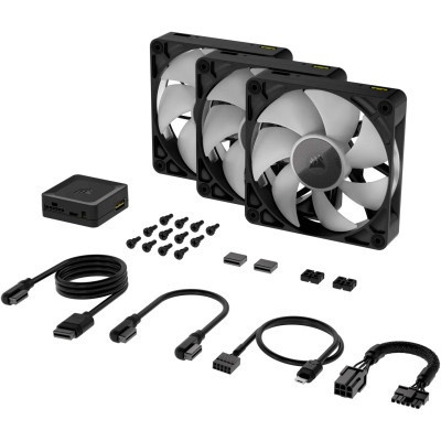 Кулер до корпусу Corsair iCUE Link RX120 RGB PWM Triple Pack (CO-9051018-WW)