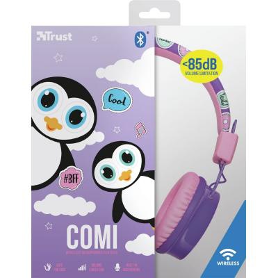 Наушники Trust Comi Kids Over-Ear Purple (23129)