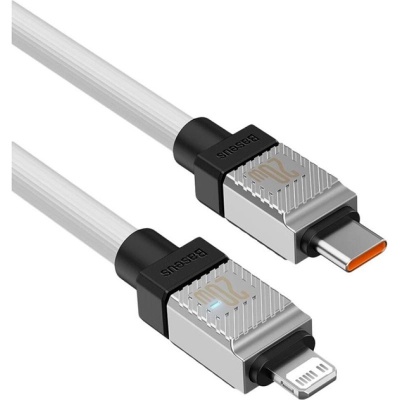 Дата кабель USB-C to Lightning 1.0m CoolPlay Fast Charging 20W white Baseus (CAKW000002)