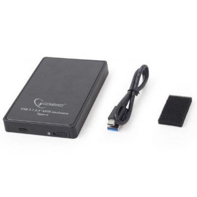 Карман внешний GEMBIRD 2.5', USB3.1,Type-C, черный (EE2-U31S-1)