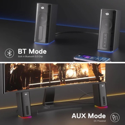 Акустична система Redragon Connie GS814 RGB Bluetooth Black (71987)