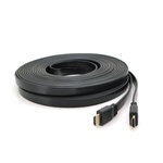 Кабель мультимедійний HDMI M to HDMI M 15.0m V1.4 black Merlion (YT-HDMI(M)/(M)SLIM-15m/06971)