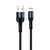 Дата кабель USB 2.0 AM to Lightning 1.0m nylon black ColorWay (CW-CBUL045-BK)