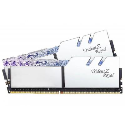 Модуль памяти для компьютера DDR4 16GB (2x8GB) 3600 MHz Trident Z RGB Royal Silver G.Skill (F4-3600C18D-16GTRS)