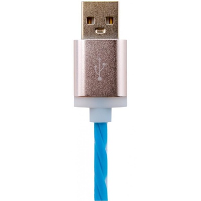 Дата кабель LogicPower USB 2.0 -> Lightning 1м Bl (силикон) синий /Retail (5144)