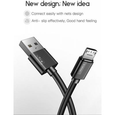 Дата кабель USB 2.0 AM to Micro 5P 0.3m Nets T-M801 Black T-PHOX (T-M801 Black)