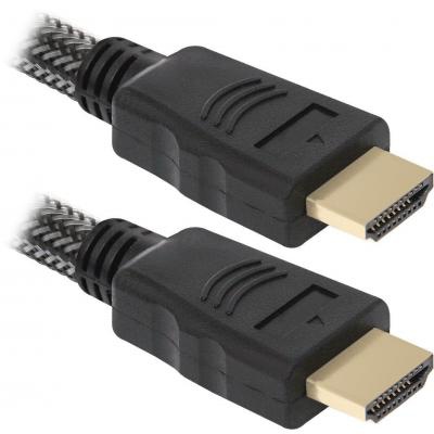 Кабель мультимедийный HDMI to HDMI 2.0m HDMI-07PRO v1.4 Defender (87342)