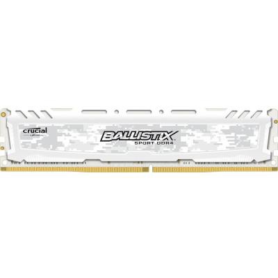 Модуль памяти для компьютера DDR4 16GB 2400 MHz Ballistix Sport LT White MICRON (BLS16G4D240FSC)