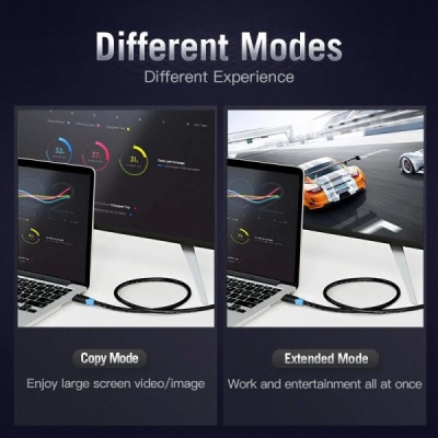 Кабель мультимедійний HDMI M to HDMI M 3.0m V2.0 4K 60Hz black Vention (AACBI)