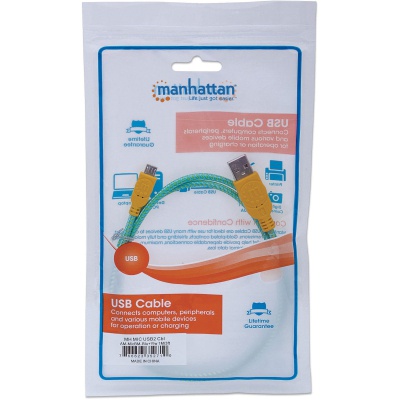 Дата кабель USB 2.0 AM to Micro 5P 1.0m Manhattan Intracom (352710)