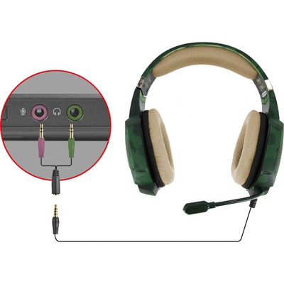 Наушники Trust GXT 322C Gaming Headset Green Camouflage (20865)