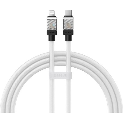 Дата кабель USB-C to Lightning 1.0m CoolPlay Fast Charging 20W white Baseus (CAKW000002)