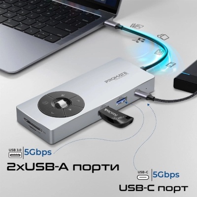 Концентратор Promate USB-C 14-in-1 Promate comandhub-pro (comandhub-pro)