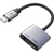Перехідник USB-C M to 3.5mm F + USB-C F PD60W Cabletime (CA915750)