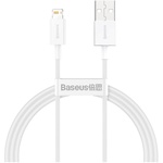 Дата кабель USB 2.0 AM to Lightning 1.0m 2.4A white Baseus (CALYS-A02)