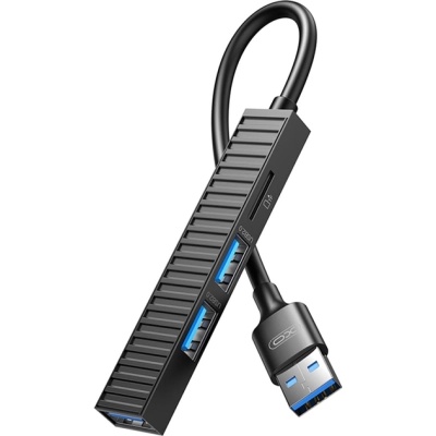 Концентратор XO USB 3.0 4-in-1 порти XO HUB014A.black (HUB014A.black)
