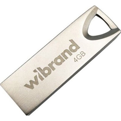 USB флеш накопичувач Wibrand 4GB Taipan Silver USB 2.0 (WI2.0/TA4U2S)