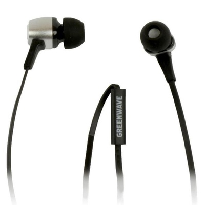 Наушники Greenwave EX-114M black-silver